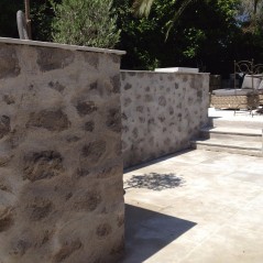 mur exterieur jardin imitation pierre azurprorenov